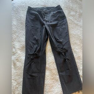 LIKE NEW: Wild Fable Women’s Black Distressed Button Up Jeans Black